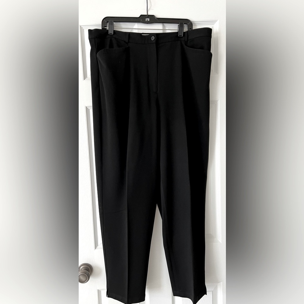 Talbots Black Stretch Straight Leg Pants - 18